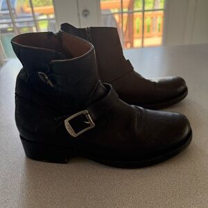 Frye moto booties